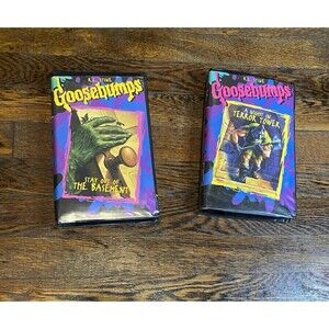 Goosebumps VHS Lot Of 2 Stay Out of The Basement, A Night in Terror Tower